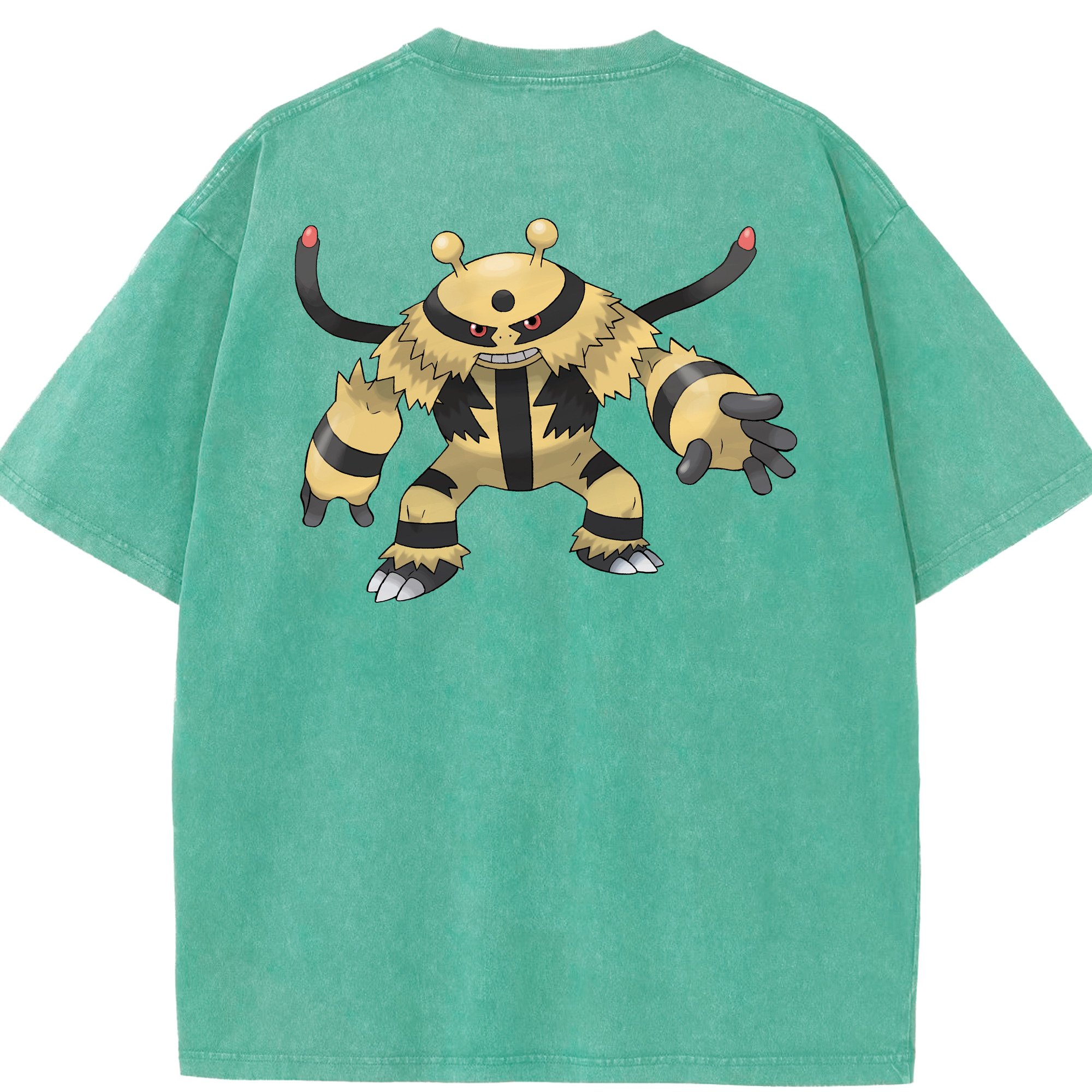 （画像用） ポケットモンスター Pokémon 綿100% ヴィンテージ風 半袖Tシャツ（背面プリント）